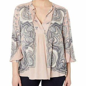 Lucky Brand [XS] Scarf Paisley Pullover